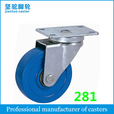 Medium Duty Caster (Blue PVC) 281