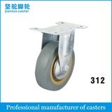 Light Duty Grey Rubber Caster (Grey PVC) 312