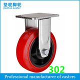 Heavy Duty Rubber Caster with Cast Iron Rim 302/622