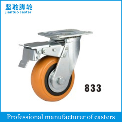 Extra Heavy Duty PU Caster (Yellow PU 6mm) 833