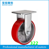 Heavy Duty PU Caster with Cast Iron Rim 322/632