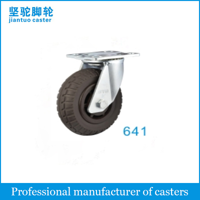 Heavy Duty Double Bell Bearing Flame PU Caster (PU 5mm) 641