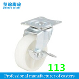 Light Duty White PP Caster 113